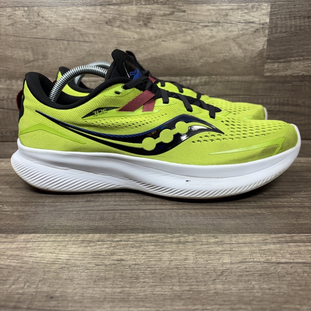 Saucony Ride 15 Green Mens US Size 10.5 EUR 44.5 S20729-25 Running Shoes